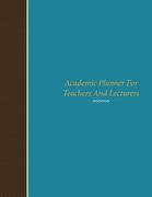 Academic Planner for Teachers and Lecturers (en Inglés)