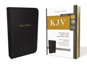 KJV, Reference Bible, Personal Size Giant Print, Leather-Look, Black, Red Letter Edition, Comfort Print