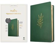 Nlt Large Print Thinline Reference Bible, Filament Enabled Edition (Red Letter, Leatherlike, Evergreen): Dayspring Signature Collection