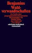 Benjamins Wahlverwandtschaften. Zur Kritik Einer Programmatischen Interpretation. (en Alemán)