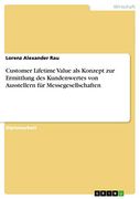 Customer Lifetime Value als Konzept zur Ermittlung des Kundenwertes von Ausstellern für Messegesellschaften (en Alemán)