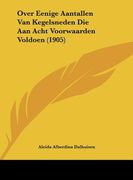 Over Eenige Aantallen Van Kegelsneden Die Aan Acht Voorwaarden Voldoen (1905)