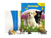 Tierbabys, Spielbuch + 8-10 Spielfiguren + Spielmatte: Mein Bilder- und Spielebuch (en Alemán)
