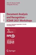 Document Analysis and Recognition - Icdar 2021 Workshops: Lausanne, Switzerland, September 5-10, 2021, Proceedings, Part II (en Inglés)