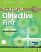 Objective First for Spanish Speakers Student's Book Without Answers With Cd-Rom With 100 Writing Tips 4th Edition (en Inglés)