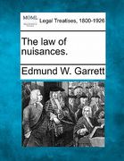 the law of nuisances. (en Inglés)