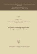 Langfristige Prognose Des Textilverbrauchs in Einigen Europaischen Landern (Forschungsberichte des Landes Nordrhein-Westfalen)