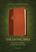 the living bible,brown / tan tutone leatherlike