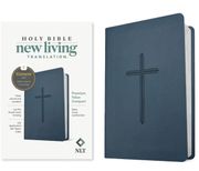 NLT Premium Value Compact Bible, Filament Enabled (Leatherlike, Navy Cross) (en Inglés)