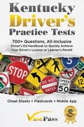 Kentucky Driver's Practice Tests: 700+ Questions, All-Inclusive Driver's Ed Handbook to Quickly achieve your Driver's License or Learner's Permit (Che (en Inglés)