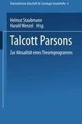 Talcott Parsons: Zur Aktualität eines Theorieprogramms (Österreichische Zeitschrift für Soziologie Sonderhefte) (German Edition)