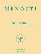 Nocturne: Soprano, Harp, and String Quartet (or String Orchestra) Score and Parts (en Inglés)