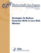 Strategies To Reduce Cesarean Birth in Low-Risk Women: Comparative Effectiveness Review Number 80 (en Inglés)