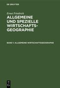 Allgemeine Wirtschaftsgeographie (en Alemán)