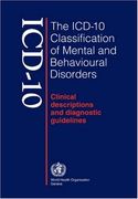 icd-10 classification of mental behavioural disorders