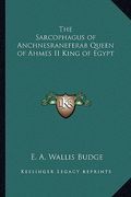 the sarcophagus of anchnesraneferab queen of ahmes ii king of egypt (en Inglés)