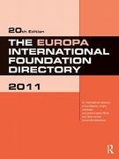 The Europa International Foundation Directory (en Inglés)