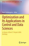 Optimization and Its Applications in Control and Data Sciences: In Honor of Boris T. Polyak's 80th Birthday (en Inglés)