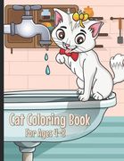 Cat Coloring Book: Cute Cat Coloring Book for Kids Ages 4-8 (en Inglés)