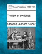 the law of evidence. (en Inglés)