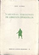 Variadas Versiones de Libretos Operísticos (Anejos Revista Segismundo)