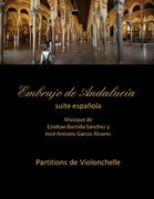 Embrujo de Andalucia - suite -Partitions de violonchelle: Esteban Bastida Sanchez y Jose Antonio Garcia Alvarez (in Spanish)