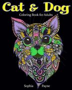 Cat & Dog Coloring Book for Adults (en Inglés)