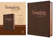 Nlt Inspire Catholic Bible (Leatherlike, Dark Brown): The Bible for Coloring & Creative Journaling (en Inglés)