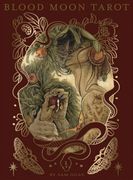 Blood Moon Tarot: Deluxe 78-Card Tarot Deck with Ethereal Watercolor Art, Linen Finish, Burgundy Edges, and Hardcover Book - Gold Foil-Accented Set