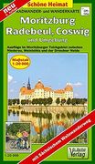 Moritzburg, Radebeul, Coswig und Umgebung 1: 20 000. Radwander- und Wanderkarte: Ausflüge im Moritzburger Teichgebiet Zwischen Niederau, Weinböhla. Dresdner Heide. Mit Sächsischem Weinwanderweg (en Alemán)