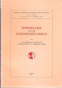 Introduccion a la Lexicografia Griega