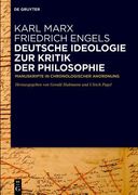 Deutsche Ideologie. Zur Kritik Der Philosophie: Manuskripte in Chronologischer Anordnung (en Alemán)