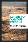 Letters to Various Persons 