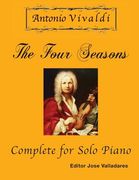 Antonio Vivaldi - The Four Seasons, Complete: for Solo Piano (en Inglés)