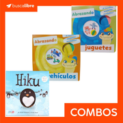 PACK 3X2 ABRAZANDO JUGUETES 6 + ABRAZANDO VEHICULOS 6 + HIKU