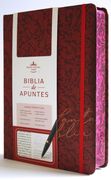 Biblia de Apuntes RVR 1960 Tapa dura, Vino tinto (Edición cantos pintados)