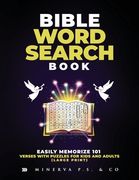Bible Word Search Book: Easily Memorize 101 Verses with Puzzles for Kids and Adults (Large Print) (en Inglés)