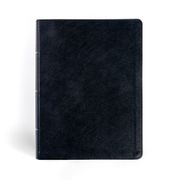 CSB Study Bible, Large Print, Digital Study Edition, Black LeatherTouch, Indexed (en Inglés)
