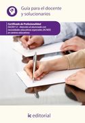Atención al Alumnado con Necesidades Educativas Especiales (Acnee) en Centros Educativos. Ssce0112 - Guía Para el Docente y Solucionarios