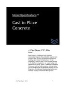Model Specifications: Cast in Place Concrete (en Inglés)