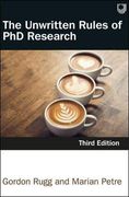 The Unwritten Rules of phd Research 3e 