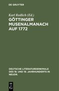 Göttinger Musenalmanach auf 1772 (en Alemán)