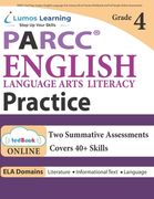 PARCC Test Prep: Grade 4 English Language Arts Literacy (ELA) Practice Workbook and Full-length Online Assessments: PARCC Study Guide (en Inglés)