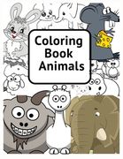Coloring Book Animals: for kids aged 2-8 awesome cartoon coloring book animals (en Inglés)
