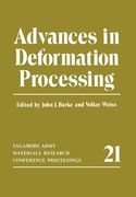 Advances in Deformation Processing (en Inglés)