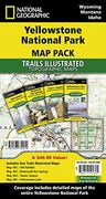 Yellowstone National Park Sectional map Pack Bundle: Trails Illustated - Recreation map Bundle Pack (en Inglés)