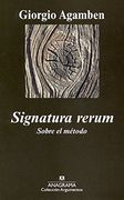 Signatura Rerum: Sobre el Método (Argumentos)