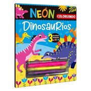 Neón Coloreando Dinosaurios