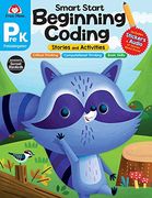 Evan-Moor Smart Start Beginning Coding, Grade Prek, Activity Workbook, Includes Stickers and Audio Read Along, Basic Skills, Critical Thinking,. Beginning Coding Stories and Activities) 