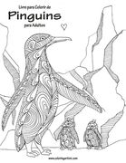 Livro para Colorir de Pinguins para Adultos (en Portugués)